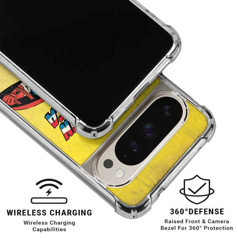 Marvel Classic Comics Captain America Google Pixel 9 Pro XL Clear Case